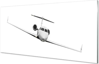 Produktbild von Glasbilder 120x60 Wandkunst Flugzeug Himmel