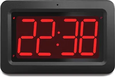 Produktbild von Digitale Uhr mit Akku und Ladegerät, LED-Anzeige, 2 Helligkeitsstufen, Schlafmodus, 12/24-Stunden-Anzeige