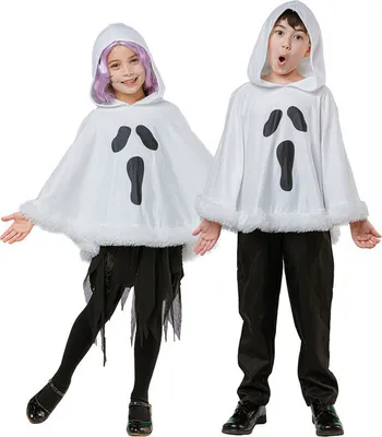 Obrázok produktu pre JUNIOR - Kostým Duch (pončo s kapucňou)