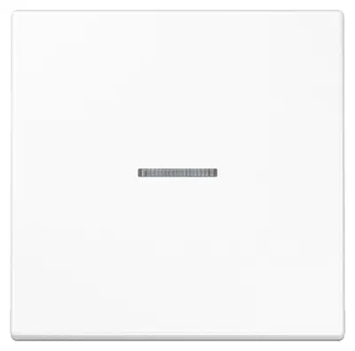 Produktbild von Jung Wippe 1fach, mit Lichtleiter, Duroplast, Serie LS, alpinweiß, 1 Stk.