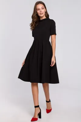 Produktbild von Makover Midikleid für Frauen Molla K028 schwarz XXL