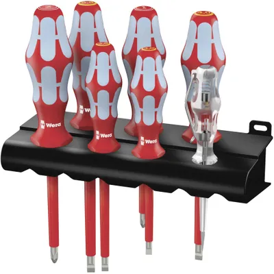 Produktbild von Wera 3160 i/7 Schraubendreher- Satz, Edelstahl + Rack