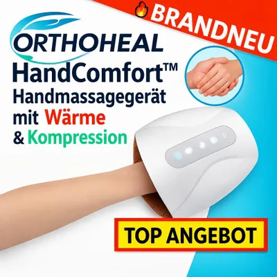 Zdjęcie produktu dla ORTHOHEAL HandComfort™ - Bezprzewodowy elektryczny masażer dłoni z funkcją ogrzewania i kompresji