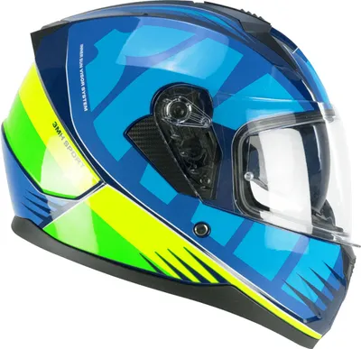 Produktbild von Integralhelm SKA-P 3MHG SPEEDER SPORT Blaues Fluo-Gelb größe L