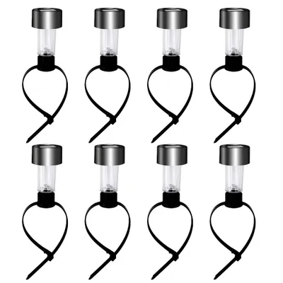 Produktbild von Solar Poollicht Set 10 Stück LED, für Pool, Garten, Zaun & Terrasse, warmweiß, IP44 wetterfest, einfache Installation ohne Kabel