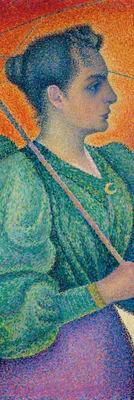 Obrázok produktu pre Paul Signac Art Print Obraz - Žena so slnečníkom, 1893 (158 x 53 cm)