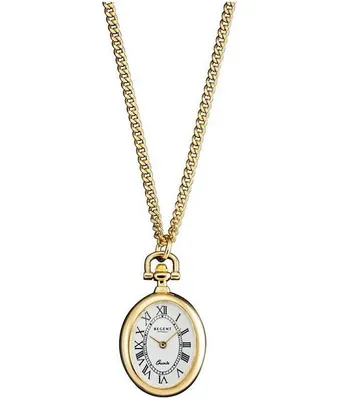 Produktbild von Regent Umhängeuhr vergoldet analog Quarz P-249