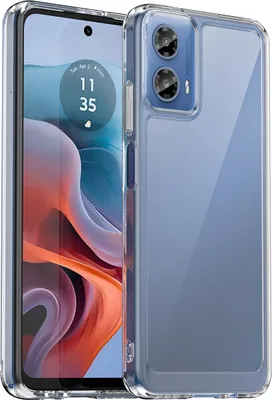 Produktbild von Schutzhülle für Motorola Moto G34 Klar Rückseite Stoßfeste TPU Silikon Bumper Hülle Transparent