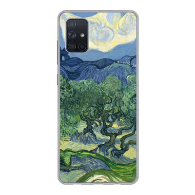 Produktbild von MuchoWow® Handyhülle Schutzhülle Hülle für Samsung Galaxy A71 Die Olivenbäume - Vincent van Gogh Silikon Softcase Handy Hülle - Kartenbesitzer