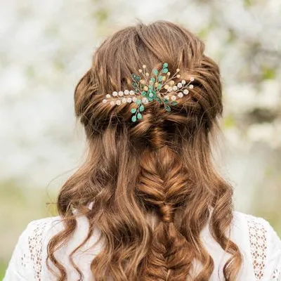 Produktbild von Braut Haarschmuck Haarkamm für Hochzeiten Eleganter Dekorativer Kamm Handgefertigter Haarschmuck für Damen für Braut und Brautjungfern