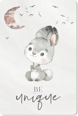 Produktbild von MuchoWow® Mauspad Mousepad Zitate - Kinder - Einzigartig sein - Jungen - Mädchen - Aquarellieren 18x27 cm - Mousepads - Maus Mat - Pad - Mausunterlage