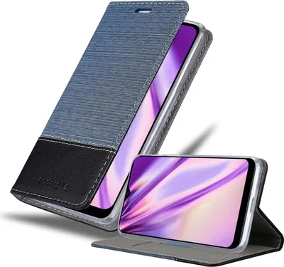 Produktbild von Cadorabo Hülle für Samsung Galaxy A10s / M01s Schutzhülle in Blau Handy Hülle Etui Book Case Cover