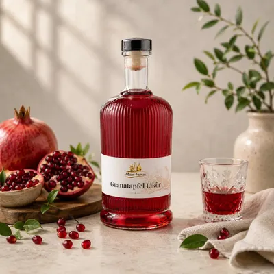 Produktbild von Main-Feines | Granatapfel Likör 20% Vol. – Fruchtiger Premium Likör 500ml