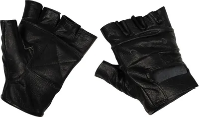 Produktbild von MFH Lederhandschuhe, ohne Finger,ohne Nieten, Deluxe, schwarz