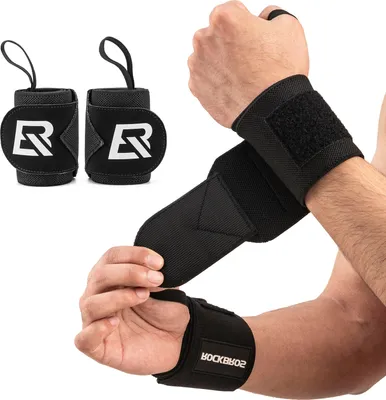Obrázok produktu pre ROCKBROS 1 pár popruhov na zápästie Bandáž na zápästie Ochrana kĺbov čierna