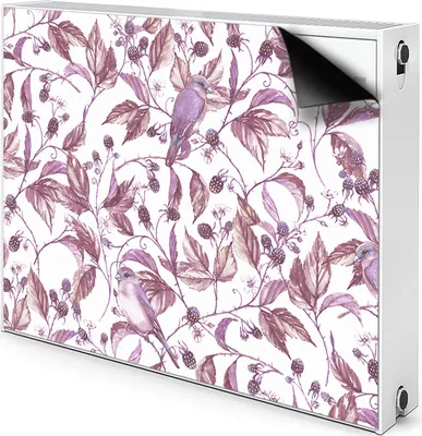 Produktbild von Magnet Heizkörper Heizkörper-Abdeckung Heizkörperabdeckung 80x60 cm  - Vögel, auf, Zweige