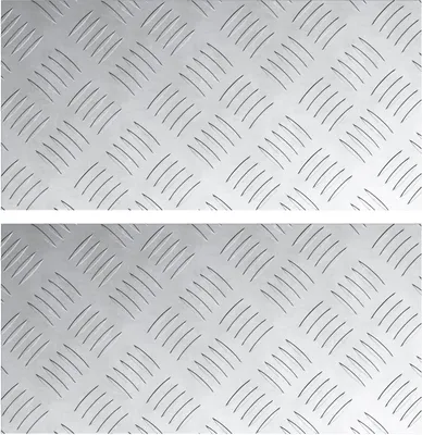Produktbild von Möbel Aluminium-Schachbrettplatten 2 Stück Anti-Rutsch 40x20 cm - Stufenmatten 4104245