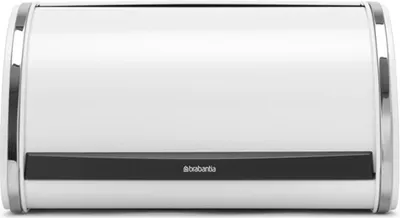 Produktbild von Brotkasten Brotkorb Brotbox Edelstahl Rollbrotkasten Weiß Neu 31,6 cm BRABANTIA