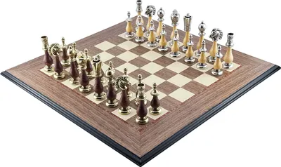 Immagine prodotto di Set di scacchi Italfama Staunton + Ferrer in noce e sicomoro, tavola da 50 cm