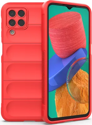 Produktbild von Samsung M33 Hülle, Weich TPU Silikon Stossfest Anti-rutsch Schutzhülle für Samsung Galaxy M33 Rot