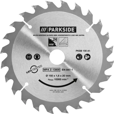 Produktbild von PARKSIDE® Handkreissägeblatt 150 mm (24 Zähne)