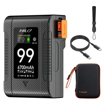 Produktbild von V-Mount Akku-Pack, 6700mAh Kapazität, 99Wh Nennleistung, Batterie x1