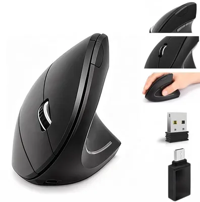 Obrázek produktu pro Bezdrátová myš, Bluetooth myš s rozlišením 800/1600/2400/3200/4800 DPI, ergonomická
