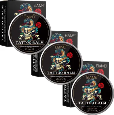 Produktbild von Tattoopflege Balsam Tattoocreme Aftercare Tattoo Tägliche Pflege Creme 3x 30g