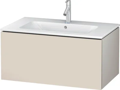 Produktbild von Waschtischunterbau L-CUBE 820x481x400mm taupe supermatt taupe supermatt