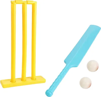 Produktbild von Cricket-Set für Kinder für Anfänger, komplettes Schläger-Stümpfe-Ball-Set, pädagogisches Spaß-Eltern-Kind-Sportspiel, interaktive Cricket-Spiele für aktives Spielen, Koordinationsfähigkeiten