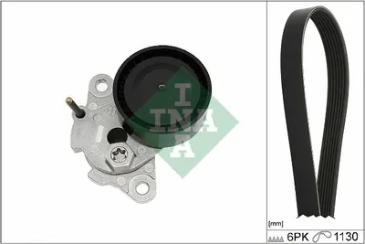 Produktbild von INA 529 0476 10 Keilrippenriemensatz für VW Golf VII Schrägheck (5G1, BQ1, BE1, BE2)