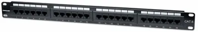 Immagine prodotto di Intellinet 520959 Pannello patch Intellinet 1U 24 porte Cat6 UTP bw