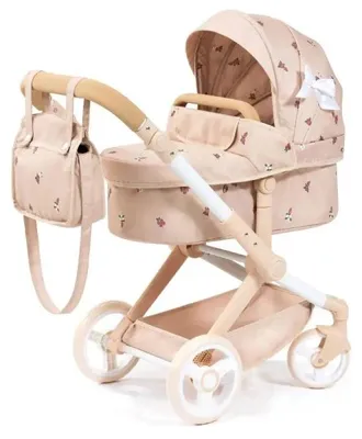Produktbild von Bayer Design 17024AA Puppenwagen Xeo mit Tasche, höhenverstellbarer Griff, Schwenkschieber, wandelbar als Puppenjogger, bewegliche Vorderräder