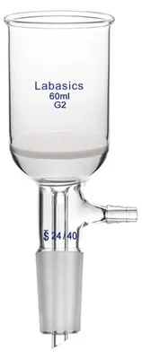 Büchnertrichter Glas G2, 43 mm ID, 60 ml, NS 24/40