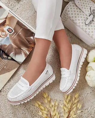 Zdjęcie produktu dla Royalfashion Ażurowe mokasyny damskie Leteller, rozmiar 36