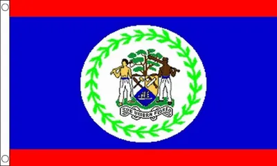 Belize Flagge 90x60 cm, 100% Polyester, mit Ösen