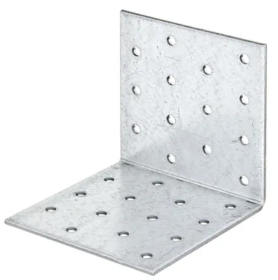 Produktbild von Alberts 838270 Lochplattenwinkel, sendzimirverzinkt, 80 x 80 x 80 mm, 40er Set
