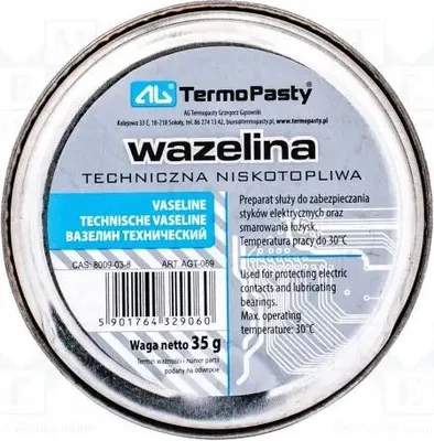 Produktbild von 35g technische Vaseline weiss Paste säurefrei Schmiermittel Universal
