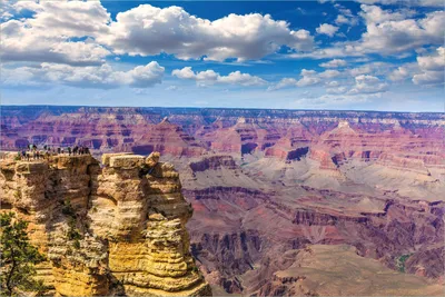 Produktbild von Wallario selbstklebendes Poster - Felsenschlucht im Grand Canyon Park Arizona, Größe: 61 x 91,50 cm
