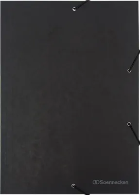 Obrázok produktu pre Soennecken Eckspanner 1489 DIN A4 3Klappen und Gummizug schwarz