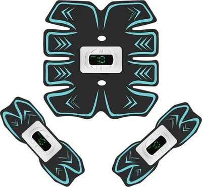Produktbild von EMS Bauchtrainer, Bauchmuskeltrainer mit 6 Trainingsmodi & 9 Intensitäten, Krafttraining, USB Wiederaufladbar, EMS Trainingsgerät für Bauch/Arm/Bein/Zurück