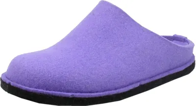 Produktbild von Haflinger Damen Pantoffel Hausschuh Filz Flair Soft 311010, Größe:42 EU, Farbe:Lila