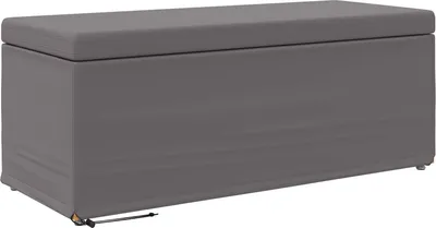Obrázok produktu pre vidaXL Taburetka sivá 101 x 41 x 40 cm Umelá koža a drevená konštrukcia
