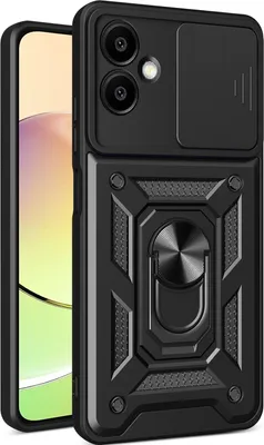 Produktbild von Hülle für Samsung Galaxy S24 FE Magnetische Ring Ständer Halter Dia Kameraschutz TPU Bumper Silikon Schutzhülle Schwarz