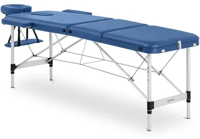 Image de Table de massage - Table de traitement pliable - Lit de thérapie portable avec cadre en aluminium et hauteur réglable