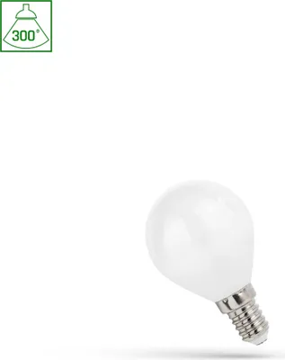 Produktbild von Spectrum LED Filament Leuchtmittel Tropfen Kugel G45 1W E14 opal 90lm 827 warmweiß 2700K