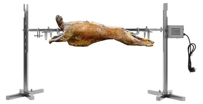 Zdjęcie produktu dla W pełni automatyczny elektryczny ruszt BBQ z regulowanym silnikiem