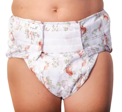 Image de Couche en tissu réutilisable pour adultes avec poche et absorbant - taille S/M/L - Demain dans la forêt