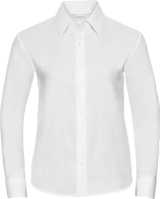 Produktbild von Russell Collection - Hemd für Damen Langärmlig PC6291 (XL) (Weiß)