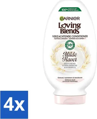 Immagine prodotto di Garnier Loving Blends Balsamo delicato all'avena 250 ml - Confezione risparmio - 4 pezzi
